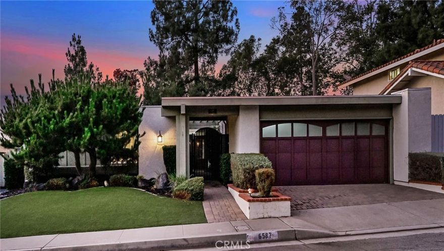 Stunning Panoramic Views from 4-Bedroom Single Story with No Inside Steps! Approx 2,271 Square Feet All on One Level ... this Beautiful Move-in-Ready Broadmoor Home is Surrounded by Nature & Gorgeous Views of City Lights, Green Trees & Snow-Capped Mountains - Spacious Open Floorplan has High Vaulted & Beamed Ceilings with 4 Skylights & Recessed Lighting Throughout - Charming Gated Front Courtyard has a Private In-Ground Spa with Soothing Rock Waterfall - Impressive Double Beveled Glass Entry Doors Open to Elegant Upgrades Including 8" Crown Moldings, Wood-Paneled Walls, Travertine & Engineered Hardwood Flooring, Plantation Shutters & More - Formal Living Room has Fireplace with Mantle & Hearth - Formal Dining Room - Two Oversized Sliding Glass Doors Invite the Outdoors In - More Sweeping Views from the Kitchen Equipped with Wood Cabinetry, Corian Countertops, Breakfast Eating Nook & Newer Appliances, Including Microwave, Dishwasher, Trash Compactor & Electric Dual Oven/Cooktop - Kitchen is Open to Family Room with Entertainer's Wet Bar - Double Door Entry to Primary Suite with Dual Closets & Window Seat - Primary Bathrooms Offers Dual Granite Vanities & Large Walk-In Shower - 3 Additional Bedrooms All Have Ceiling Fans & Mirrored Wardrobes - Updated Hall Bathroom with Granite Vanity & Tub/Shower, Plus 1/2 Bath Powder Room for Guests - Convenient Inside Laundry Room with Storage - Attached 2-Car Garage has Access to the Home Through the Courtyard - Low-Maintenance Artificial Turf & Landscaping in the Front Yard - Handsome Belgard Pavers, Plus Trex Composite Deck in the Backyard, the Perfect Spot for Outdoor Dining & Entertaining - Water Softener System - Newer Water Heater (2024) - Newer Roof (2023) - Updated HVAC System - Nearly All Newer Dual-Pane Windows - Low $202/month HOA Dues to Enjoy Assoc Spa, Two Community Pools (one is just across the street) Tot Lot Playground & Beautifully Maintained Greenbelts - No Mello Roos Tax - Just Minutes from Top-Rated Schools, Shopping, Dining, Walking/Hiking Trails, Golf Course & Walnut Canyon Reservoir