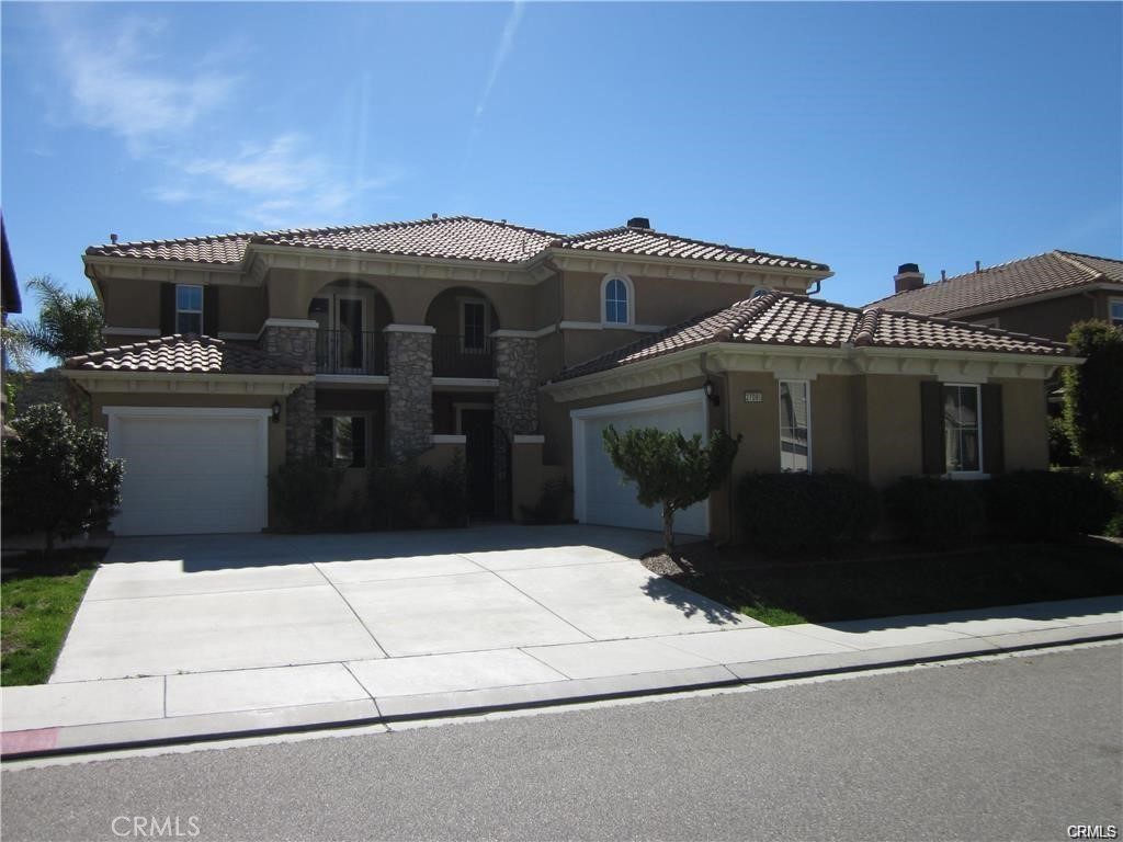 This beautiful home at 27086 has about 3700 sq ft of living space with maintenance-free back and front yards, 5 BR, 3 Full bathrooms, large loft with a balcony, front enclosed and gated courtyard, 3 car garage, Main Suite with full bath and 2 walk-in closets and it's own balcony. There is a first floor bedroom and full bathroom. Large Family room with a fireplace and newly finished wood mantle and surround; large formal dinning room and formal living room both with crown moulding. Large laundry room on first floor.The home has all new stainless steel kitchen appliances, has been totally upgraded, remodeled and painted through out the interior, marble tile and wood floor coverings, all new ceiling fans in all BR rooms AND LOFT, stone front veneer with very attractive street appeal and only one block from community pool and spa.
Beautiful panoramic views from backyard and from the Main Bedroom balcony and from the front loft balcony.