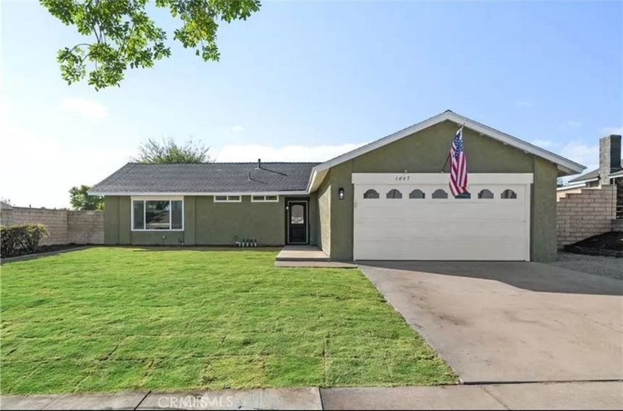 Welcome to 1447 Alta Ave. Recently renovated and located in one of the most desirable neighborhoods in Upland . Offering 1,404 sqft of upgraded living space with an open floor plan concept that maximizes space and sunlight in a generous 7,840 sqft lot where you’ll have more than enough space to enjoy your days, with plenty backyard space for family & friend reunions . Just 6 minutes from the 210 freeway, 5 minutes away from the closest shopping center with stores like Home Depot, Target, Sephora,  and many more shopping plazas and restaurants along with award winning school districts. This home is the perfect combination of convenience and the perfect home.