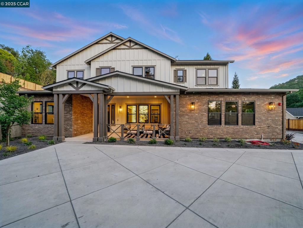 This magnificent brand new construction stands as a testament to bespoke luxury living in the heart of Walnut Creek. A custom-built estate offering 4,420 square feet of meticulously designed space, featuring four bedrooms and four and a half bathrooms—each detail crafted for the discerning homeowner. Upon entering, you're greeted by timeless finishes that flow throughout the residence. The custom wine cellar with a back-lit slab is perfect for wine lovers. The Chef's Appointed Kitchen showcases premium Thermador appliances and a generous walk-in pantry, huge island and butler pantry. Morning coffee becomes a ritual to savor in the sun-drenched Breakfast Nook. The Great Room serves as the heart of the home, while the sophisticated Office/Flex Space accommodates work-from-home needs with elegant efficiency. Upstairs, discover a separate loft entertainment space—ideal for movie nights or teenage retreats. California Room with floor-to-ceiling glass sliders that seamlessly blend indoor luxury with outdoor splendor. The spa-like primary bathroom offers a daily sanctuary, double sinks, soak in-tub for relaxation. Set on a huge flat lot with possibilities of a pool or an ADU. 3 car garage with a private huge driveway. Minutes to Downtown Walnut Creek, HWY 680, shopping and restaurants