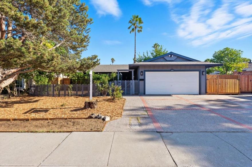 Reduced "Buy before the new boom and rush happens!"  In 1970  music was Beatles and Elton John. TV was watching "All in the Family and Sanford & Son" That same year this home was built at the quiet end of the street. A spacious single level traditional ranch style,  extensively refurbished with new appliances carpet & more. 3 bedrooms and 2 full bathrooms, featuring a roomy private main suite bedroom & bathroom with slider to the bak yard patio. Kitchen with an eat-in dining, and formal dining area just off the kitchen.  Floors a combo of original hardwood, carpet and laminates. Spacious living room with fireplace and slider to the back yard patio area. Great parking- storage,  room for spare vehicle boat or RV in its gated side yard.  Livermore Valley Joint Unified School District and just blocks away for Maitland R. Henry park.  Spacious two car garage with laundry and workshop space. Approx. 6,500 square foot lot, providing a clean slate of outdoor space for recreation hot tub or gardening. Mature grapevines in sprawling in the front yard trellis , and all freshly fenced.  Enjoy the benefits of this convenient neighborhood, easy access to all corridors. Close to everything yet just little far enough from the hustle and bustle or life! "Lets make a deal" !