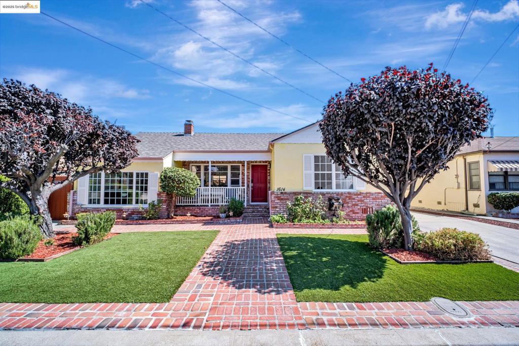 Bright and updated, this cheerful 3-bedroom, 2-bath home boasts remodeled kitchen and baths and a backyard retreat equipped for entertaining, play and relaxation. Inside, the heart of the open concept floorplan is the renovated kitchen with Samsung Chef Collection appliances, new cabinetry and a custom granite counter. Enjoy one-level living with extra privacy: the primary suite is set off to one side, with two more beds and a second full bath on the opposite side of the home. Living and dining areas flow seamlessly through French doors toward the spacious backyard, with a hot tub - gazebo area, a covered patio, a deck and AstroTurf lawn. The detached garage offers exciting ADU potential, with architectural plans already prepared to convert it into an accessory unit for family, rental income, or office/studio. The long driveway provides ample off-street parking. All this, nestled on a lovely street surrounded by well-kept homes and friendly neighbors, close to Lake Chabot, the Oakland Zoo, the Japanese Gardens, shops, restaurants, and more. Don’t miss your chance to call this charming home yours!