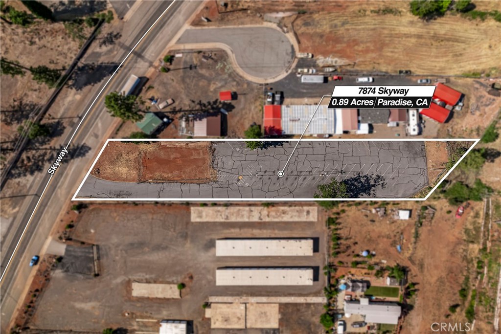 **Paradise needs YOUR business!**
7874 Skyway is a prime .89-acre C2 parcel just off the Skyway in Paradise . The Skyway serves as the main thouroughfare to Chico and Magailia and this location offers tremendous potential for development! This is an excellent opportunity for entrepreneurs and investors alike! The town of Paradise is undergoing significant revitalization and with a strong focus on rebuilding infrastructure and enhancing community amenities this location presents a vibrant environment for new businesses to thrive.
"We’re one of the fastest growing towns in California, which indicates new and returning residents want to make Paradise their home. There is currently more commercial property availability in the Downtown area than ever before for those who want to be part of the planned revitalization of our Downtown." - makeitparadise.org
Don’t miss your chance to be part of this exciting transformation and capitalize on the growing market as "Paradise Rises"!