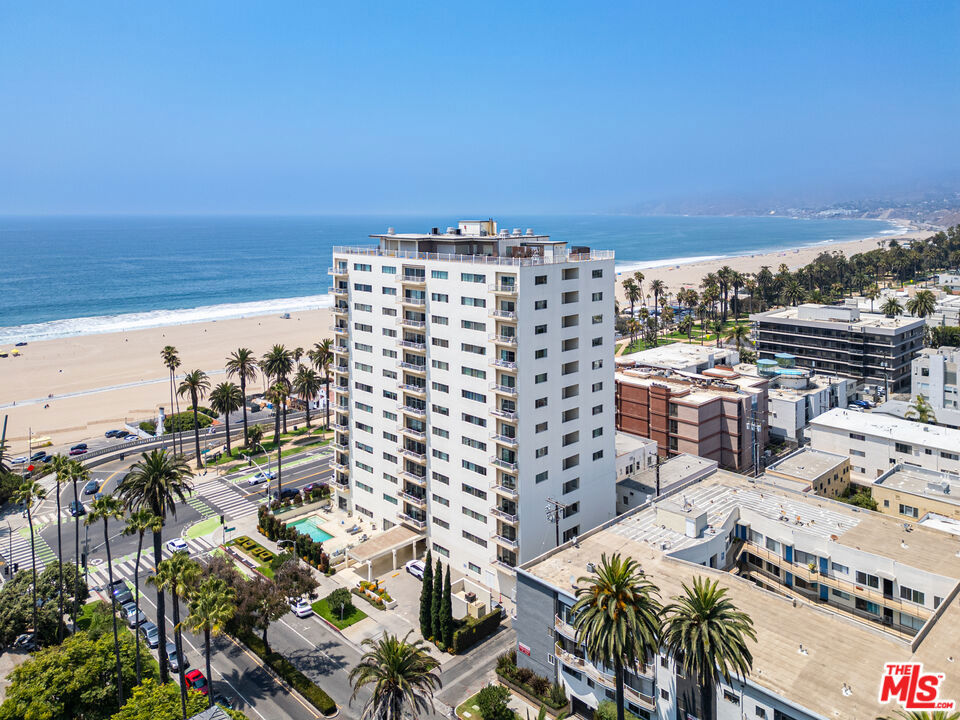 Prime location. Magnificent ocean and city view from every room. This single level unit in a prestigious full service building features: Open floor plan, hardwood floor, redone primary bathroom, kitchen with granite counter top, large balcony, 24/7 concierge/front desk, pool, guest parking, onsite manager. Walking distance to the beach, 3rd St Promenade shops, restaurants, theaters, Trendy Montana Ave, easy freeway access.