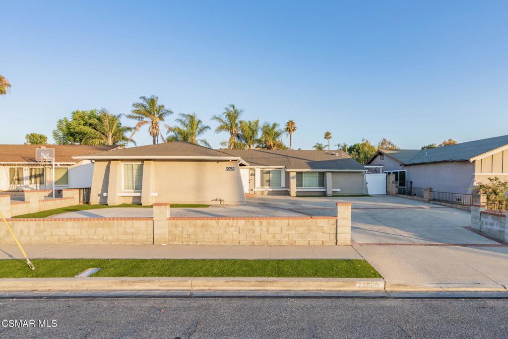 Don't miss this Simi Valley gem! Fully remodeled 4-bedroom, 2-bath home offering 1,787 sq. ft. of inspired living. The spacious primary suite features vaulted ceilings and a walk-in closet, while the kitchen and both bathrooms have been completely upgraded with modern finishes, blending style and function seamlessly. A huge front driveway welcomes you with ample parking and great curb appeal. Both front and back yards feature lush artificial turf, providing year-round beauty, minimal maintenance, and significant water savings. Entertain or unwind in two covered patio areas under professionally designed landscape lighting, with a brand-new oversized shed for added storage. The backyard is a private retreat, ideal for relaxation or gatherings. Inside, over 50 recessed lights illuminate every room, complemented by smart switches that make this a true smart home, while luxury vinyl plank (LVP) flooring adds durable, water-resistant elegance throughout. Every detail has been thoughtfully crafted, making this home a rare blend of comfort, style, and modern convenience.
