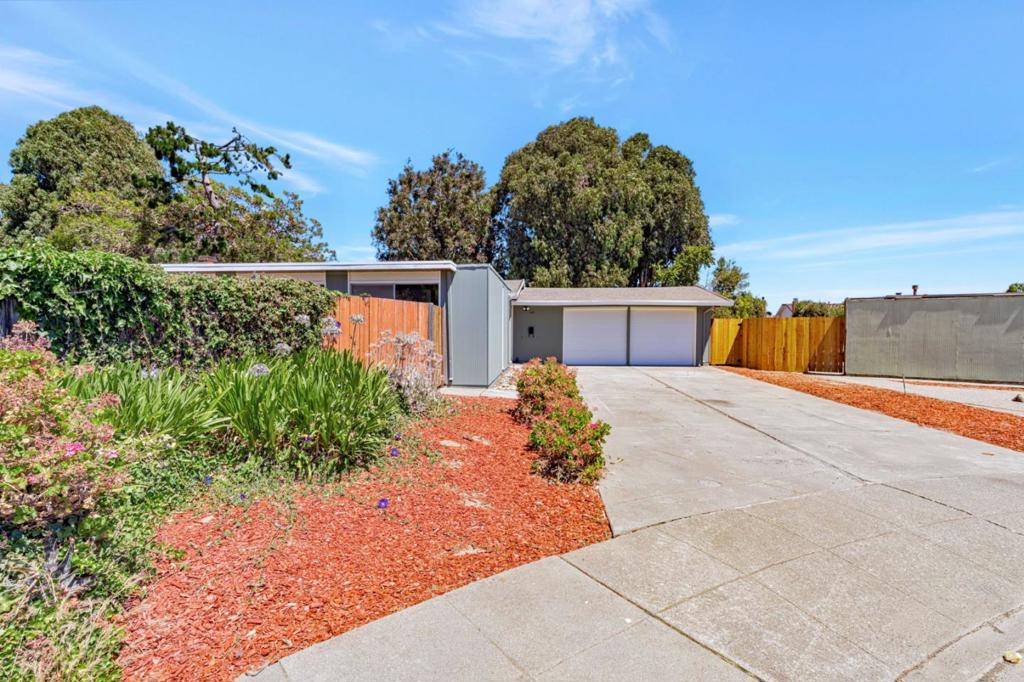 Welcome to this charming 4-bedroom, 2-bathroom Eichler home nestled in the desirable Foster City. Spanning 1,760 square feet on a generous lot of 9,939 square feet, this residence offers a comfortable and inviting living space. The kitchen is equipped with an electric cooktop, built-in oven, dishwasher, and garbage disposal, complemented by a laminate countertop for easy maintenance. The open beam ceiling and skylight add a touch of elegance to the ambiance. Step inside to discover radiant heating throughout, ensuring warmth during cooler months. The family room blends seamlessly with the kitchen, creating a cohesive space for gatherings. The home features more than one bedroom on the ground floor, including the primary bedroom with a tub. Enjoy cozy evenings by the fireplace, and take advantage of the 220V electricity hookup for laundry needs. Located within the San Mateo-Foster City Elementary School District, this residence offers practicality and comfort in a serene setting.