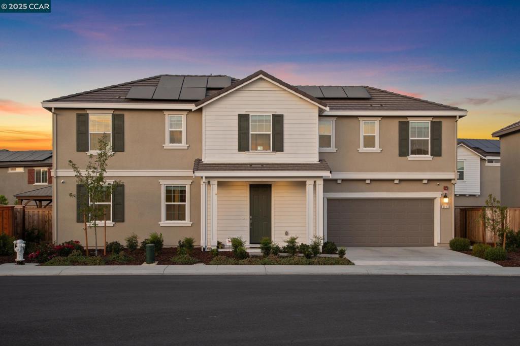 Welcome to 5013 Shefford Court, where comfort, style, and convenience come together in this stunning 5-bedroom home on a premium cul-de-sac lot. With over $110,000 in thoughtful upgrades, this home was designed for modern living. The open floor plan features a spacious loft perfect for a playroom, office, or media space, while the first-floor bedroom and full bath make multigenerational living effortless. The gourmet kitchen flows into the main living area, creating the perfect space for family gatherings and entertaining. Energy efficiency is built in with owned solar and an electric car charger in the garage. A full security system provides peace of mind, so you can simply relax and enjoy. Step outside and you’re just moments from a neighborhood park, with top-rated Travis Unified schools nearby. On weekends, enjoy shopping and dining at Vacaville Premium Outlets and The Nut Tree, just minutes away. This home combines everyday convenience with long-term comfort, offering room to grow, play, and thrive in one of Vacaville’s most desirable settings. Don’t miss your chance to make 5013 Shefford Court yours!