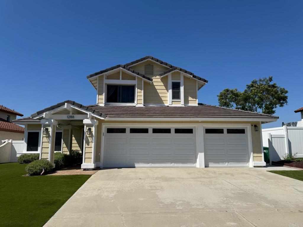Take in the breathtaking panoramic views from this beautifully remodeled home in Oceanside’s sought-after Guajome area. With 3 bedrooms, 2.5 baths, and 1,753 sq. ft. of stylish living space, this move-in-ready property blends comfort, convenience, and high-end upgrades throughout. Enjoy soaring vaulted ceilings, abundant natural light, and an open layout that includes formal living and dining areas, a cozy family room with a fireplace, and a modern kitchen with custom cabinetry, an upgraded sink, and countertops. Upstairs, the spacious primary suite offers sweeping views, dual walk-in closets, and a beautifully updated ensuite bath. The low-maintenance turf front yard and large backyard are ideal for entertaining or relaxing. Additional upgrades include new paint, new HVAC, dual-pane windows, a water softener, a reverse osmosis system, and an insulated 3-car garage. Located in a quiet neighborhood near parks, trails, and top schools—this is Oceanside living at its best. Includes solar production, pest control, and yard maintenance. Includes fridge. Washer/Dryer negotiable. Call for details regarding pets.