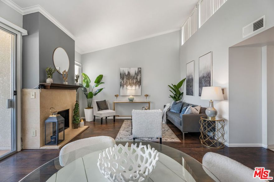 Top-Floor Newly Renovated  Luxury Studio with Balcony and Unobstructed  Sunset Views  in Elegant Encino. Welcome to a new level of elevated living in the heart of Encino. This Top-Floor Private Studio Sanctuary is nestled within an exclusive resort-style enclave. Minutes from the 101 and 405 freeways, and a leisurely stroll to the chic cafes, boutiques, and Nightlife of Ventura Boulevard. Step inside and feel instantly at home in this sun-drenched, move-in-ready retreat, where comfort meets modern elegance. Designer kitchen with  Sand Colored Cabinets , gleaming Granite countertops, with Custom Backsplash, and a sleek Breakfast Bar  fully equipped with  appliances including  Stainless Steel Refrigerator, Gas Stove, Microwave. Soaring vaulted Ceilings and expansive Windows bathe the space in natural light, creating a sense of effortless airiness .Rich laminate floors add warmth and sophistication throughout .Your own private Balcony, perfect for morning Espresso or Sunset Wine, complete with an additional storage closet. The Resort-like amenities extend your living experience well beyond your front Door. A sparkling Pool surrounded by lush landscaping  your personal oasis A pristine, well-equipped Fitness Center Recreation Lounge with Pool Table and Foosball, ideal for entertaining or unwinding Outdoor BBQ area, Laundry Facilities, and Trash Chutes on every floor for seamless convenience 1 reserved  covered parking space in a secure, well-maintained community . Manicured pathways perfect for peaceful strolls or afternoon escapes. Located just minutes from serene parks, the Orange Metro Line, and within walking distance to Trader Joe's, Ralphs, restaurants, and designer shopping  this is more than a home, it's a lifestyle designed to indulge.Whether you're seeking a chic pied-terre or a stylish everyday escape, this top-floor jewel is your key to Encino luxury living. Welcome Home!