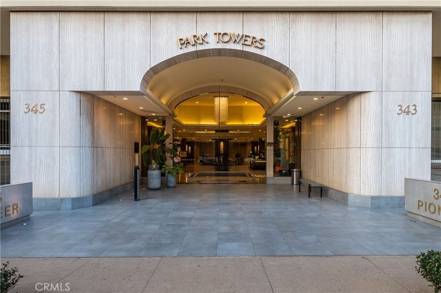 Prestigious Park Towers high rise condo is now available for lease. Located in the West Tower with unobstructed, panoramic views of Downtown LA and Glendale city lights this sophisticated unit is designed for those with a taste for privacy and luxurious comfort with all amenities of resort living. This modern unit is a perfect example of cosmopolitan lifestyle that has been meticulously maintained and offers a sense of openness from the entry featuring formal dining area, spacious living room with wall-to-ceiling windows and a wet bar. Luxurious master suite with a spacious bathroom is located in its own private wing. There are 2 additional bedrooms, and a separate laundry room. Spacious open kitchen with custom cabinetry, quartz countertops, refrigerator and breakfast area. Sophisticated amenities of luxury high rise include 24 hour concierge, gym, two swimming pools, two tennis courts, lush park-like landscaping, walking/jogging trail, redwood view sundecks, clubhouse with city views, BBQ area, gated guest parking. Located in  in downtown Glendale, close distance to finest hot spots, Americana, Glendale Galleria, Whole Foods Market, restaurants on Brand. You will love fast and easy access to all of LA.