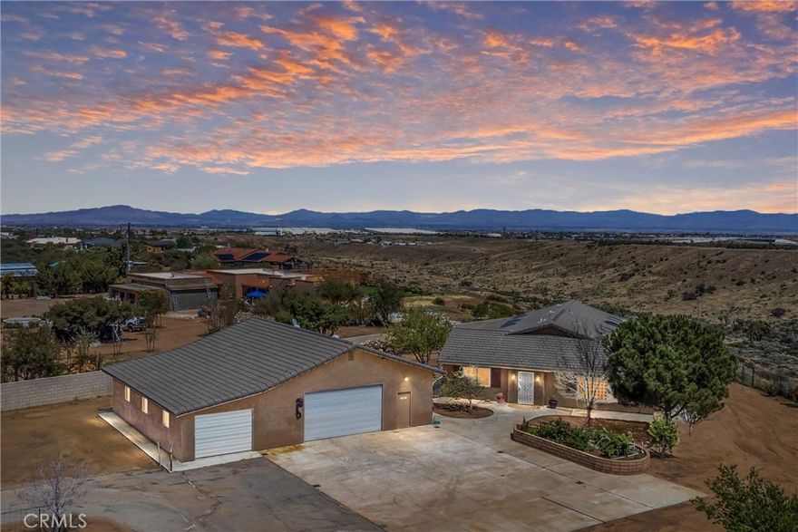 Welcome to Oak Hills, off the 210 Freeway up Cajon Pass to Oak Hills Estates.  Spacious Single Story Home with WORKSHOP or Garage or Combination WORKSHOP and Garage, Complete with a 1/2 bath.  Plenty of Room for everyone and everything. 3 Acres of land for your RV's, Trailers, Horse Trailer, Trucks and Cars and Horses too.  Flexible floorplan Bonus room or could be the 4th Bedroom. Massive Family Room/Great Room with Room for a Pool Table complete with a Built-in Gun Safe. Panoramic Views of the High Desert and Big Bear/Arrowhead Mountains. Circle Driveway for easy In and Out, Fenced and Electric Gated Entrance.  Plenty of areas for Fruit Trees and Vegetable Gardens and Patio areas for Entertaining and BBQ's.  Enjoy Living in Oak Hills with all the amenities including Restuarants, Medical, Hosptial, Boating and Fishing, Water Skiing and Jet Skiing at Silverwood Lake. Enjoy the Country Living with close freeway access to the I-15 to 210 to LA and North to Las Vegas. Close to Palmdale/Landcaster and the Inland Empire.