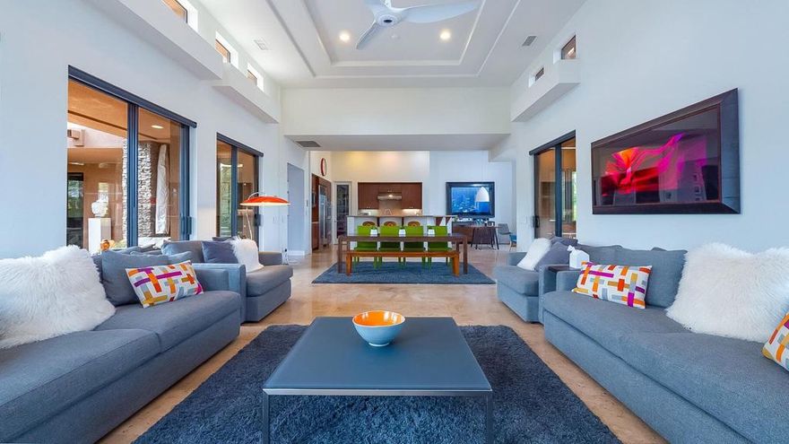 Welcome to an exceptional lease opportunity in the exclusive gated community of Dominion in Rancho Mirage.Situated on a sprawling 17,000+ sq. ft. lot, this exquisite residence offers the ultimate in privacy--no neighbors on either side--creating the feeling of your own private desert retreat.Inside, a modern open floor plan with soaring windows and expansive sliding glass doors fills the home with natural light, highlighting elegant travertine floors, granite countertops, and top-of-the-line Sub-Zero and Wolf appliances.The primary suite is a true sanctuary, featuring a serene soaking tub, separate shower with towel warmer, and dual vanities. A third guest suite offers its own private bath and direct access to the courtyard and pool area--perfect for visitors seeking comfort and privacy.Outdoors, enjoy breathtaking mountain views, a custom pool and spa, and low-maintenance gardens with multiple lounging and dining areas ideal for both sunrise coffee and sunset cocktails. Additional features include a built-in BBQ, Nest system, and electric car charger in the garage.A rare offering--available for lease (6 months minimum)--in one of Rancho Mirage's most coveted communities.Schedule your private tour today and experience the Dominion lifestyle.