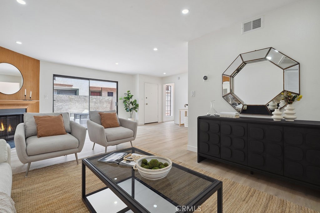Step into style and sophistication with this completely remodeled 2-bedroom, 2.5-bathroom townhome in the heart of Valley Glen. Thoughtfully designed by a professional designer, every inch of this home has been updated with modern finishes and high-end touches throughout.
This bright and spacious home features two generously sized bedrooms—each with its own en-suite bathroom—offering ultimate privacy and comfort. A versatile bonus room provides the perfect space for a home office, guest room, or third bedroom to fit your needs.
The open-concept living area is warm and inviting, featuring designer lighting, custom cabinetry, and sleek flooring. The kitchen is a showstopper, outfitted with modern appliances, quartz countertops, and stylish fixtures, ideal for both everyday living and entertaining.
Enjoy your morning coffee or unwind in the evening on your private balcony or cozy front porch. Located in a secure, gated complex, this home offers both peace of mind and a sense of community.
Additional features include a chic powder room for guests, in-unit laundry, and thoughtfully designed storage solutions. With its prime Valley Village location near shopping, dining, freeways, and top-rated schools, this move-in ready home is a rare find.
Don’t miss the chance to own a beautifully curated home in one of the most desirable neighborhoods in the Valley—schedule your private showing today!