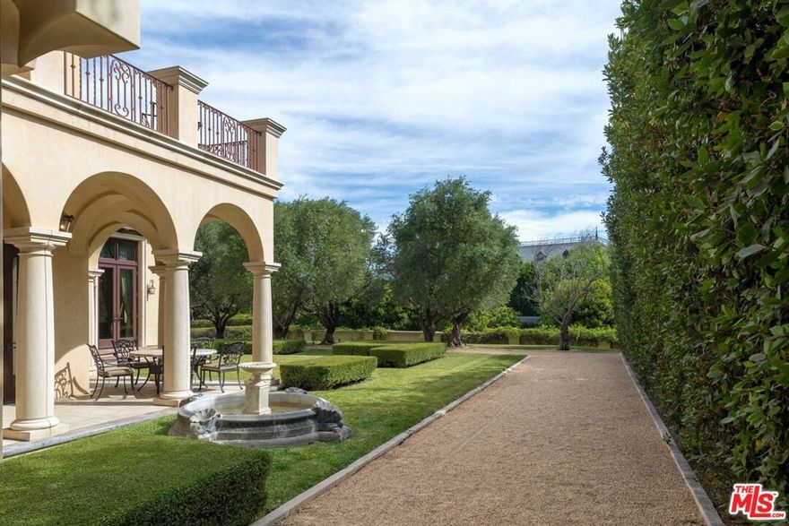 Situated in the most Prestigious Guard Gated Development in Los Angeles, North Beverly Park, this extremely private custom Tuscan Estate offers the ultimate in every luxury and amenity. Approximately 1.84 acres of  manicured lawns and lush landscaping is the setting for this Opulent Estate. Soaring ceilings throughout with all entertaining rooms open to the Western facing yard with patios, loggias, pool and cabana, Guesthouse  and lighted sport-court. The home features a sublime master suite, with enormous separate his and hers baths and closets. 3 additional family en-suite bedrooms, plus 2 staff suites and full guest house with living room, bedroom suite and kitchen.  There is also a 12 seat extravagant theater and massive gym and spa. Expansive motor-court with 4 car garage. Fabulous opportunity.