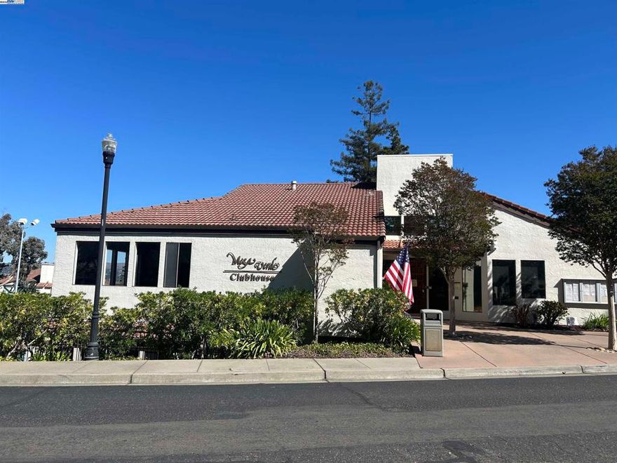 OPEN HOUSE SUNDAY OCT 12th 1-4 PM  Beautifully updated and remodeled single level 1 bedroom condo in lovely Mesa Verde community, featuring swimming pools, spas, tennis and a clubhouse for parties. This home offers a lot of natural sunlight and looks out towards the bay. The living room with fireplace has an open concept feeling and opens out to the outside deck and storage closet. The home has been recently remodeled with all new kitchen cabinets with granite counter-tops, top of the line stainless steel appliances and laminate flooring throughout. Two eating areas, at the breakfast bar or dining area.  The bathroom has all new vanities and plumbing, toilet, and light fixtures.  Two big mirror closets in the  large bedroom and an almost new stacked washer and dryer to remain. Why rent when you can own? Good for first time buyer or empty nester. Close to all transportation, 580, Bart and downtown CV!