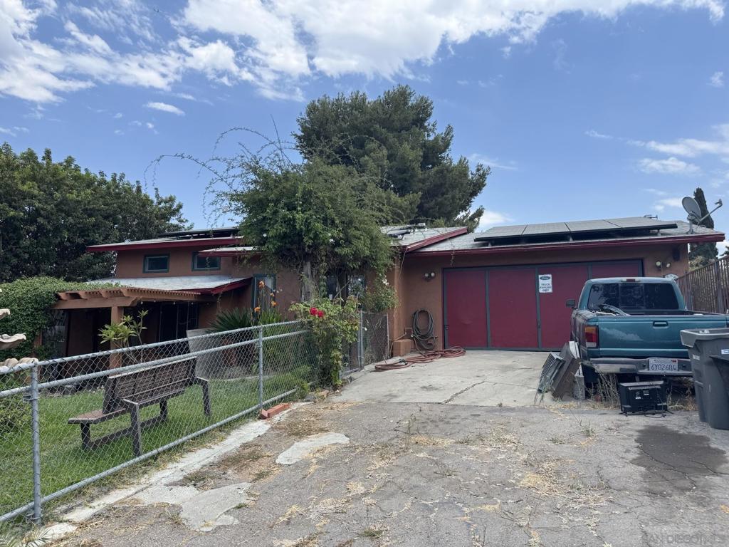 This once magnificent split level home is faced with foundation issues and updating that need to be addressed. From the flag lot location that creates privacy to the city light views from the primary bedroom, this home has unbelievable upside, leased solar and a pool. With a galley style kitchen; an open dining area elevated above the living room; the family room stays cozy with a brick fireplace; larger bedrooms than new builds; plus fenced in front and rear yards. More than likely this will need a cash buyer!