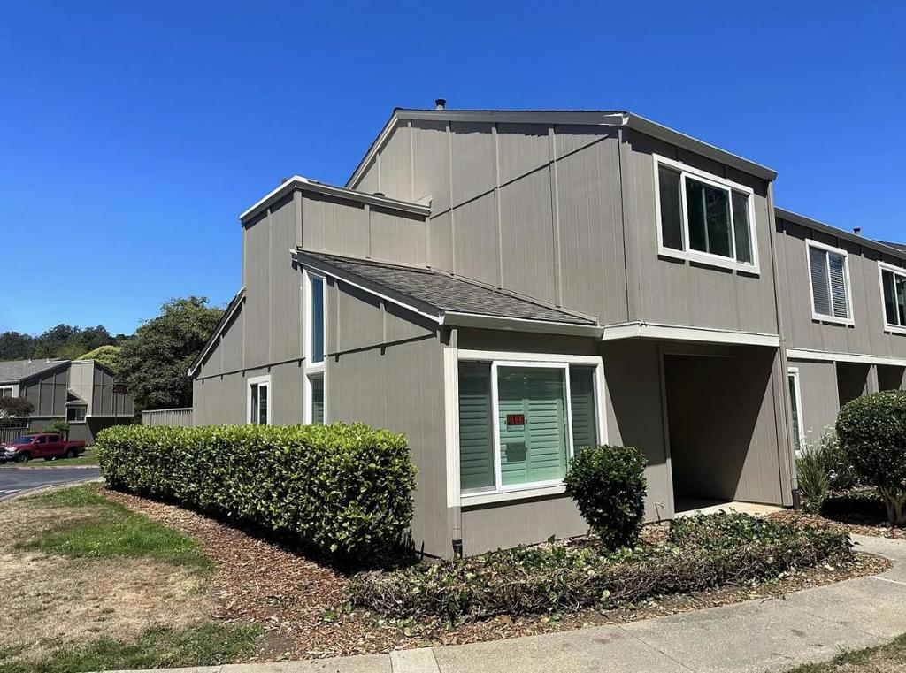 Welcome to your new home in the beautiful city of Pacifica! This charming 2-bedroom, 1.5-bathroom residence offers a cozy and inviting atmosphere. The kitchen is designed with functionality in mind, providing ample space for meal preparation and dining in the adjacent dining area. The home features central forced air heating to keep you warm during cooler months. Out on the patio, you will find a washer and dryer closet, making laundry tasks a breeze. This home is located within walking distance to San Pedro Valley Park. You also will have access to a community pool and club house. With its mix of practical amenities and a great location, this home is a fantastic opportunity for those looking to settle in Pacifica.