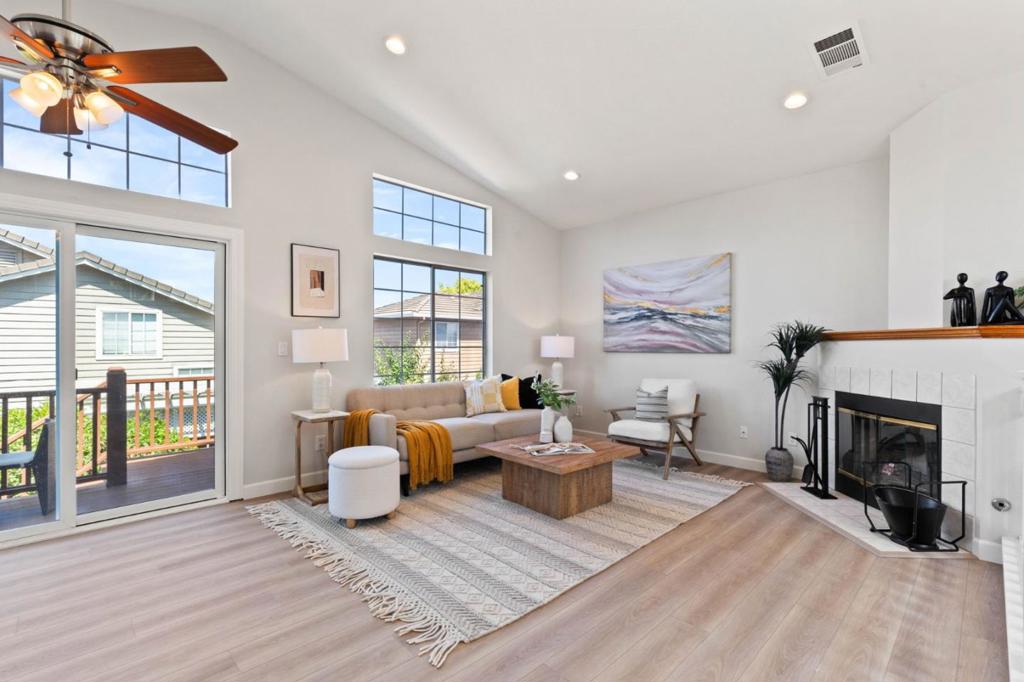 Check out this fantastic turnkey home in very desirable Fremont neighborhood. The home has been beautifully updated and is ready for you to move in. Gorgeous new flooring, new baseboards, new interior paint throughout, new kitchen, and updated baths. Spacious upstairs living room with vaulted ceilings and large windows that provide plenty of natural sunlight. The family room in the lower level is perfect for work-from-home office, extra living space, or kids play area. This room can also be converted to a 4th bedroom if desired. The kitchen has been completely remodeled with new kitchen cabinets, new quartz counters and backsplash, and new stainless steel appliances, including a gas range. Large master bedroom with walk-in closet, en-suite bathroom, and also has vaulted ceilings. Newer HVAC. Spacious 2-car garage. Large front deck to sit, relax, and wave to the neighbors. Updated rear deck and stairs. Rear deck just off the upstairs living room provides fantastic views. Low maintenance front and backyards. Tons of storage in the garage, sideyard sheds, and underneath the front deck. Short walk to Marshall Park. Desirable Fremont schools. Easy access to Highway 880 and close to 680 and BART. No HOA.