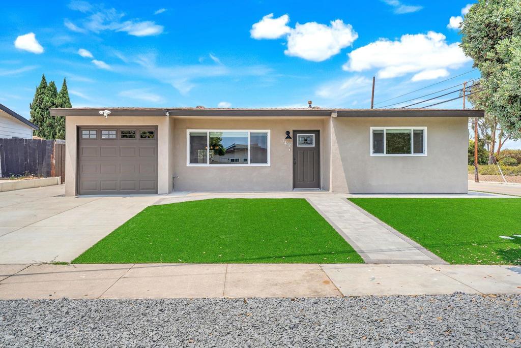 Wow! This fully-remodeled 3 bedroom 2 bath home is a great value! Home upgrades include luxury vinyl plank flooring, new paint, recessed LED lighting, dual-pane windows, updated kitchen with quartz counters and appliances, ceiling fans, attached 1-car garage with laundry hookups, Newly landscaped front yard with turf and flower beds (requires minimal maintenance), room for an RV on the side, and more! Oh yeah, an 8800 SF lot that is flat and usable, ready for a large pool, ADU or other backyard dream options (currently with fruit trees and a blank slate)! NO HOA, no mello-roos fees, great neighborhood near schools, parks, shopping and transportation! Ready to review offers and open to VA and FHA financing!