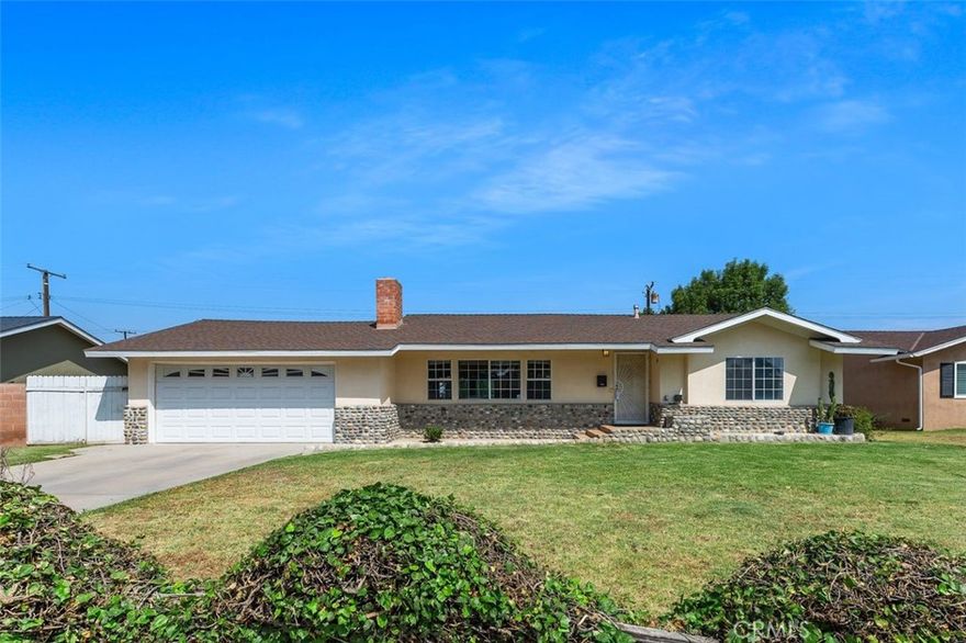 West Covina Single Story Pool home sits on a large 8762 Sq.Ft. lot and the home offers 1994 Sq.Ft. of living space. The 4-bedroom 3-bathroom home features a large Family room. The Living room features a beautiful custom Marble Fireplace. The large Master Suite has a walk-in closet with a private bathroom. Hardwood floors in living room, dining room, hall and two bedrooms. The kitchen looks out into the family room and opens to the dining area. Two bathrooms have been newly renovated with new shower, vanity, mirror and toilet. The backyard is great for entertaining or just relaxing in the pool with a wading area in the pool. Just blocks away from California Elementary School. Close to shopping, restaurants and entertainment.