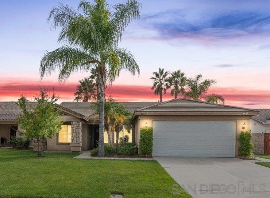 Welcome to 31867 Crecy Drive! A beautifully updated single-story retreat where comfort, convenience, and modern living come together.  Step inside this 3 bed, 2 bath home offering light-filled living with vaulted ceilings, flexible office nook, new crown molding, fireplace, custom shutters with a lifetime warranty, and a custom designed walk-in closet. Every detail has been thoughtfully upgraded to make this home truly move-in ready.  Dream Kitchen: Cook and entertain with ease in a modern kitchen featuring quartz countertops, white shaker cabinetry, a new Samsung Bespoke Smart Refrigerator with beverage center, Samsung Smart dishwasher, and a premium Puronics Hydronex whole-home water softener with Alkaline reverse osmosis filtration in the kitchen.  Outdoor Living: Relax and entertain in a spacious backyard retreat complete with Alumawood covered patio, low-maintenance turf lawn, built-in ground trampoline, cozy firepit for sunset views, raised garden beds, a producing lemon tree, gated dog run, and an insulated shed; the perfect space for entertaining, gardening, or unwinding under the stars.  Smart & Efficient Upgrades: Includes a ChargePoint 240-volt Smart Flex EV charger in the garage, new LED ceiling fans, and the added peace of mind of solar panels on the roof producing energy for long-term efficiency and savings for the home.  Located in the desirable Temecula School District with quick access to both the I-15 and I-215, this home blends fresh finishes, thoughtful upgrades, and a prime location; offering the perfect balance of style, functionality, and convenience.