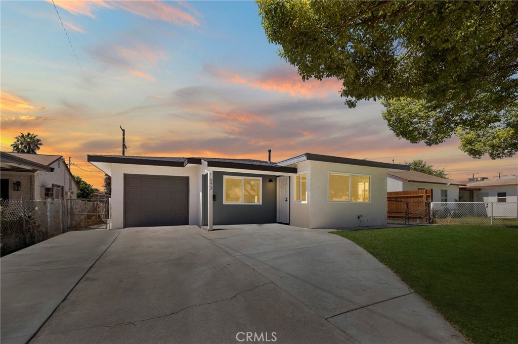 Welcome to this beautifully updated 2-bedroom, 1-bathroom home that perfectly combines modern upgrades with classic charm. Nestled on a quiet street in San Bernardino, this turnkey property is ideal for first-time buyers looking for a place to call home. Step inside to brand new luxury vinyl plank flooring that flows seamlessly throughout the home. The fully remodeled kitchen is a standout feature, boasting sleek new natural oak cabinets, stylish quartz countertops, and stainless steel appliances — perfect for cooking and entertaining. Freshly installed windows allow natural light to flood the space, creating a bright and airy atmosphere. Stay comfortable year-round with a brand new mini split heating and cooling system. Outside, enjoy the freshly landscaped yard that offers great curb appeal and a perfect setting for outdoor gatherings or relaxing evenings.