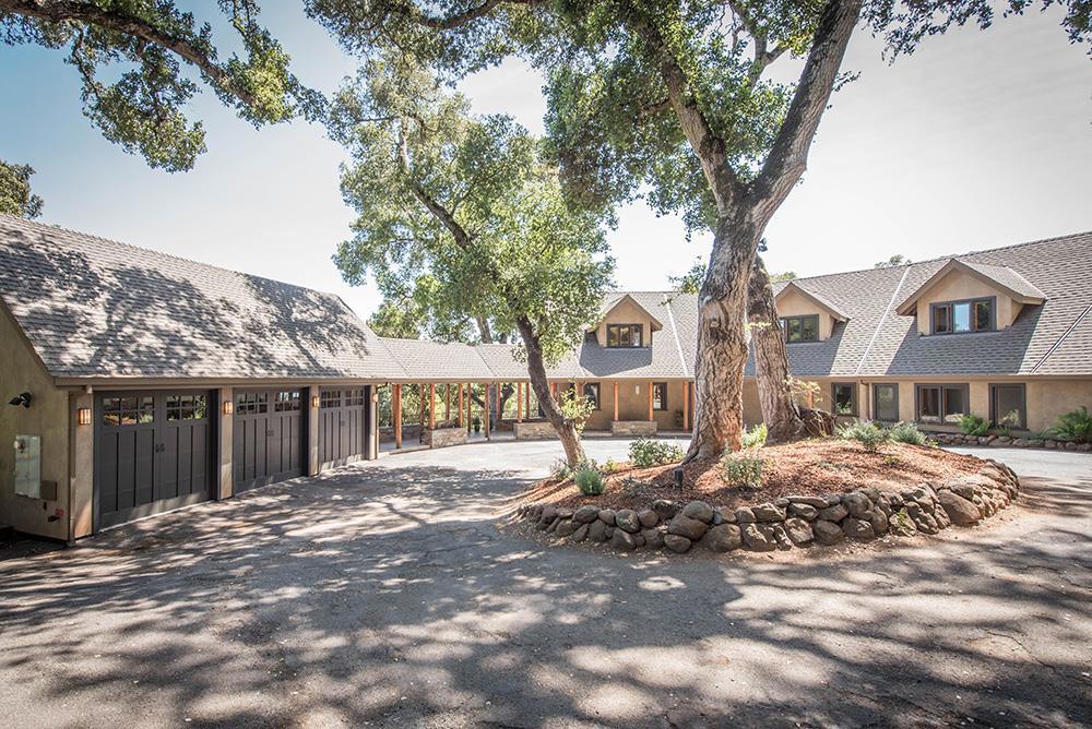Ultimate privacy with stunning bay views. Blending luxury, tranquility, and natural beauty, this well-crafted 4 bed/4.5 bath home of 5,008 sq. ft. (per plans) rests on 10 acres (per county). Dreamy custom residence spreads across 3 levels, offering different view from every window. Highly functional floorplan, 3-car garage, library, and array of high-tech amenities. Easy access to local trails. LASD schools.