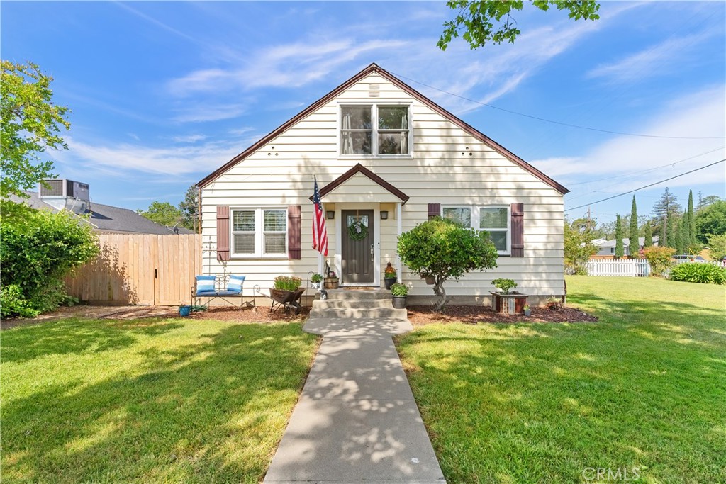 Welcome Home! This charming ranch style two-story residence offers the perfect blend of comfort and style! The main level features stunning new vinyl flooring that adds both elegance and durability to the living spaces. Dual pane windows flood the home with natural light, creating a warm and inviting atmosphere throughout. But the upgrades don't stop there! This home also boasts convenient amenities such as barn doors, adding a touch of rustic charm, and a tankless water heater for endless hot water on demand. Outside, this corner lot provides endless possibilities for outdoor entertaining and relaxation. There is also a 2-car detached garage providing ample storage with access from East Shasta Street. Whether you're enjoying a morning coffee out front or hosting a barbeque in the back yard, this space is yours to make your own. Conveniently located in the heart of Orland, this home offers easy access to shopping, dining, parks and more. With its unbeatable combination of location, upgrades and charm, this is a rare opportunity. Don't miss your chance to make this house your forever home! Buyers to verify any and all information to their satisfaction.
