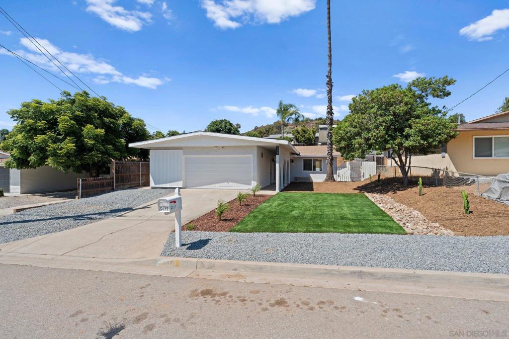 Welcome to your completely remodeled retreat in the tranquil community of Shadowhill Terrace. This thoughtfully designed home offers 3 spacious bedrooms, 3 luxurious full bathrooms, and approximately 1,380 square feet of modern living space. Step into the open-concept layout featuring a brand-new gourmet kitchen equipped with sleek GE appliances, a stunning waterfall-edge quartz island, and ample space for entertaining. The light-filled primary suite invites relaxation with vaulted ceilings, skylights, a generous walk-in closet, and a fully renovated ensuite bath boasting a dual-sink vanity and elegant new fixtures. A secondary bedroom also features its own private ensuite bathroom—perfect for guests or multi-generational living. Throughout the home, enjoy brand-new luxury vinyl plank flooring, all new zoned heating and air conditioning for individualized comfort in each room, a new water heater, and generous closet storage. Outside, the front and back yards have been newly landscaped with improved drainage, stylish new pavers, and low-maintenance artificial turf—ideal for effortless outdoor living. The home also includes updated electrical panels for added peace of mind. All the upgrades you want, with none of the hassle—move right in and start living. Located close to top rated schools. Enjoy all that Santee has to offer, as one of San Diego's fastest growing communities, Santee offers all the major shopping convivences, restaurants and recreation. Amenities close by include The Santee Sports Plex, Santee Lakes with fishing, hiking, biking year round. Mission Trails, Golf, Boating all just minutes away.