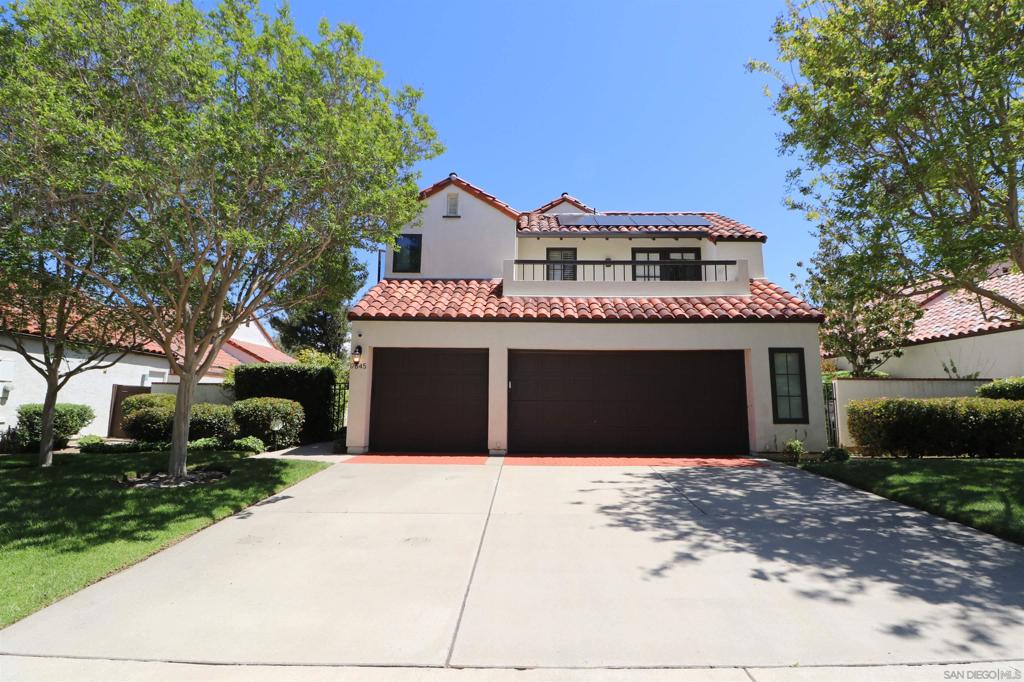 Prime Cul-De-Sac location situated on Mountain View Lot with no homes directly behind! This bright home features vaulted ceilings, two fireplaces, and beautiful panoramic mountain views! Also features wood flooring throughout, upgraded stainless steel appliances, and large kitchen with granite, countertops. Separate Living room and family room with wood beam ceiling. Dinning room with wine bar , all bedrooms have ceiling fans , 3 car garage and wide driveway, Front Yard maintained by the HOA, Paid 5.3 KW solar System (installed 2021, with relay tiles and new roof underlayment ) Top-rated Poway School district, No Mello Roos Equipment: Garage Door Opener, Range/Oven Other Fees Type: , Sewer: Public Sewer Topography: LL