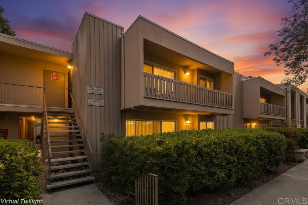 Enjoy Resort-Style Living in this spacious top floor 1/1 Lake Park Condo! This complex offers a special blend of city convenience while being nestled in a gorgeous setting surround by nature. Located near shopping yet just a short walk to scenic Lake Murray and a gorgeous 5+ acre campus of mature foliage and walking paths. Lake Park Condos has pools, ponds, spas, a clubhouse, gym, pickleball, tennis and basketball courts, RV/Boat Parking Lot. This unit has generous rooms sizes, A/C and a long balcony with new sliding glass doors. The parking space is located across from the condo and the laundry room is located nearby. Easy living! A nature lovers paradise in close proximity to Mission Trails & Cowles Mountain and Lake Murray Reservoir.