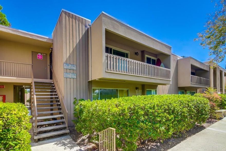 Enjoy Resort-Style Living in this spacious top floor 1/1 Lake Park Condo!  This complex offers a special blend of city convenience while being nestled in a gorgeous setting surround by nature.  Located near shopping yet just a short walk to scenic Lake Murray and a gorgeous 5+ acre campus of mature foliage and walking paths.  Lake Park Condos has pools, ponds, spas, a clubhouse, gym, pickleball, tennis and basketball courts, RV/Boat Parking Lot.  This unit has generous rooms sizes, A/C and a long balcony with new sliding glass doors.  The parking space is located across from the condo and the laundry room is located nearby.  Easy living!  A nature lovers paradise in close proximity to Mission Trails & Cowles Mountain and Lake Murray Reservoir.