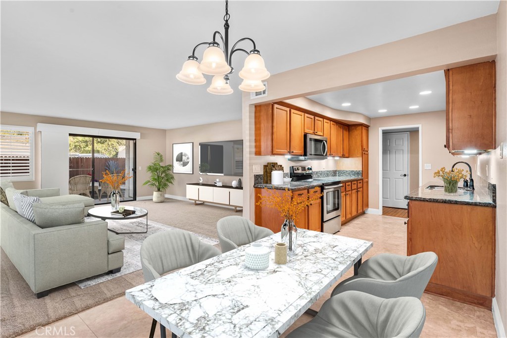 Lease price: $2,700/month. Welcome to 3640 Sumner Ave #101 in Pomona—a spacious and beautifully maintained 2-bedroom, 2-bath condo offering 1,304 sq ft of comfortable living within Mountain View Sumner Condominiums. This ground-level, single-story home features wide hallways, real wood flooring, and extra-soft carpets in the bedrooms and living room. Enjoy an updated kitchen and bathrooms, a smart thermostat, and thoughtful touches like heat-reflecting panel track curtains and shutter window coverings. Two private brick patios extend your living space outdoors, perfect for relaxing or entertaining. The community offers convenient amenities including a pool, spa, and laundry rooms on each floor. You’ll also have two parking spots, plus the peace of mind of water, trash, and HOA fees included in the rent. Centrally located just north of Foothill Blvd between Towne Ave and Garey Ave, this home provides easy access to shopping, dining, and major freeways.
