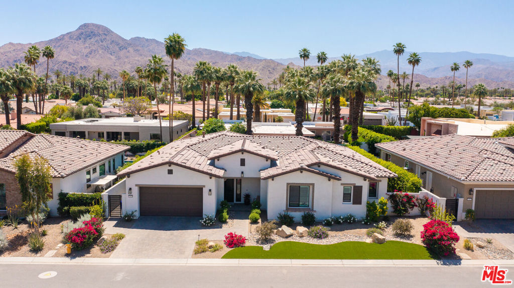 **Owner prefers a 6- to 12-month lease and will offer tailored incentives for tenants seeking extended stays. JUNE-AUGUST $7500 | SEPT $8,500 | OCT-NOV $10,500. | DEC-FEB $14,000 | MAR-APR $15,000. Indulge in elevated desert living at this impeccably furnished 3-bedroom, 3.5-bath residence in prime Indian Wells. Thoughtfully designed with refined style and comfort, the home features curated designer furnishings, luxurious beds, and smart TVs in every bedroom and the living room. A flexible den doubles as a media lounge or home office and includes a sleek bar with a wine fridge and a stunning pass-through window for seamless indoor-outdoor entertaining. The chef's kitchen boasts a large island, ideal for gathering with family and friends. Outdoors, enjoy a private resort setting with a sparkling pool and spa, built-in BBQ, dedicated dining area, cozy fire pit, and a spacious covered loggia with a comfortable conversation lounge area perfect for year-round entertaining. Bask in gorgeous views of the Santa Rosa Mountains and unwind each evening under breathtaking pink and purple sunset skies. Located in a gated and secure community, directly across the street from The Nest and the Sands Hotel, and just moments from world-class golf and iconic country clubs. Owner prefers a 6- to 12-month lease and is open to offering tailored incentives for extended stays. Tenants also enjoy exclusive benefits as Indian Wells residents when signing long term lease. An exceptional leasing opportunity blending comfort, elegance, and lifestyle in one of the desert's most prestigious enclaves. JUNE-AUGUST $7500 | SEPT $8,500 | OCT-NOV $10,500. | DEC-FEB $14,000 | MAR-APR $15,000