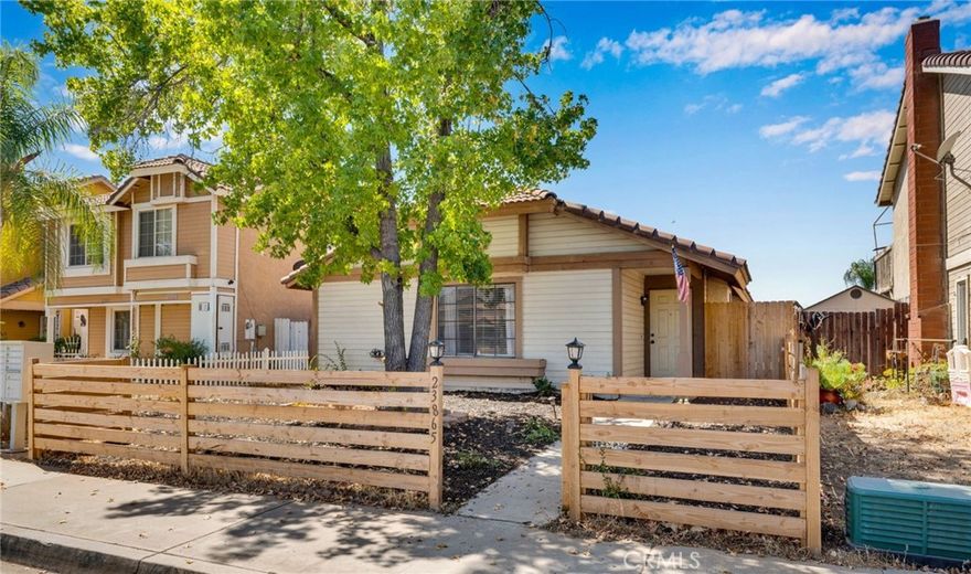 Incredible curb appeal. This home has an amazing feel from the wide open spaces and vaulted ceilings. It is surrounded by parks, mountain views and trails. A detached 2 car garage and a low maintenance yard that provides a great entertaiment space. One of the bedrooms was previously combined to make a larger bedroom. Property records indicate that it is a 3/2 but physically it is a 2/2. A true gem that it is a must see.