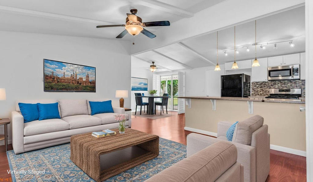 Discover comfort, style, and easy living in this meticulously cared-for 2-bedroom, 2-bath home located in the desirable 55+ gated community of Desert Sands. From the moment you arrive, the home welcomes you with its attractive curb appeal and inviting entryway.Inside, you'll find a bright and airy open-concept layout, enhanced by a skylight that fills the living and dining areas with natural light. The spacious kitchen offers abundant counter and cabinet space--perfect for home chefs and entertaining alike.The seller just painted and did major touch upStep outside to your private patio and garden--an ideal retreat for morning coffee or unwinding in the evening. An attached 2-car garage provides ample storage.Desert Sands residents enjoy resort-style amenities including a clubhouse, pool, spa, fitness center, tennis, pickleball, scenic greenbelts, and a vibrant social calendar.This move-in-ready gem offers the perfect blend of functionality and leisure--ideal for those seeking an active and relaxing desert lifestyle.