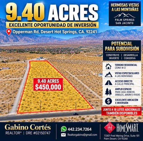 Photo of 0 Opperman Road, Desert Hot Springs, CA 92241 (MLS # 219154221DA)