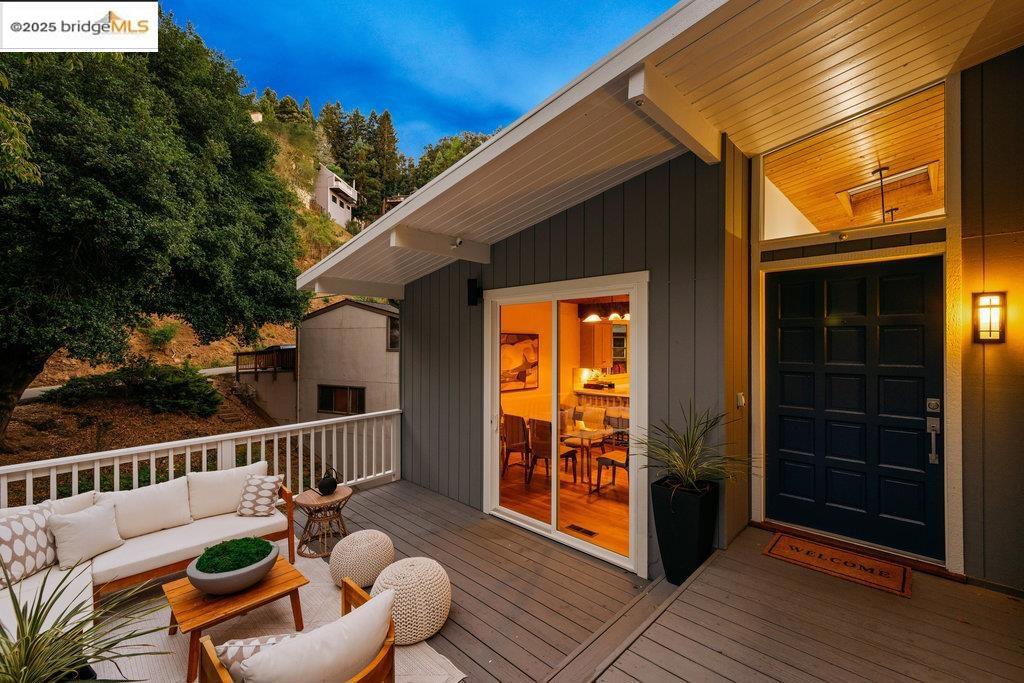 Tucked into the serene Piedmont Pines, this handsome 4-bedroom, 2.5-bath home invites you in to discover soaring ceilings, glowing wood trim, and leafy views in every direction. The heart of the home—a refreshed kitchen with new flooring and countertops—opens to an inviting eating area, while the formal dining room flows right into the living room (yes, there’s a fireplace for cozy nights). Front and rear decks mean you can take your entertaining—or your morning coffee—outside. The layout is smart, the rooms are generous, and the bonus space flexes to fit your life—home office, playroom, yoga studio, you name it. Add in the attached garage, zoned heat and A/C, EV-charger availability -- and you’re set. And the best part? Montclair Village shops, trails, and parks are just minutes away. It’s a neighborhood where evening strolls, friendly waves, and dog walkers are simply part of the rhythm of life.
