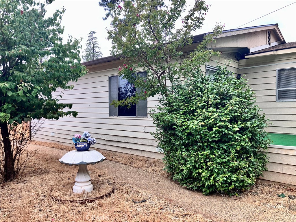 Spacious property Located on a nice, quiet street. Featuring a large detached-garage, 2-car carport and large shed. Almost 2,000 square feet of living space. Large front porch. There are 2 large living-room areas providing ample room for extended families and privacy. The front living-room has a dry-bar while the center living-room area has a wet-bar and sink with a built-in glass cabinet. The 2 full bathrooms feature 2 walk-in showers and large tub. The walk-in closet in the Master bedroom is so large it could be converted into an entirely separate bonus room. Kitchen features newer refrigerator, electric range and oven and a lot of counter-space. Spacious separate laundry-room with lots of storage leading into an extended dayroom with sink. Outside there is a detached garage with large ceilings offering a plenty of room for equipment, vehicles or hobby. Car-port fits 2 cars easily. There is also a large 20'X 20' wooden shed for extra storage. This property can host both Electric and/or Propane. This home is in an HOA.
