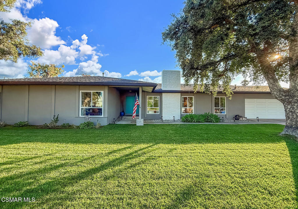 This beautifully updated 4-bedroom, 3-bathroom Thousand Oaks pool home offers a flexible floor plan with room to work, relax, or entertain in style. One of the bedrooms is currently used as an office, and the owners are happy to add a wardrobe upon request.From the moment you enter, you'll appreciate the open-concept layout where the living room, dining area, and kitchen flow seamlessly together. The kitchen features an eat-in peninsula, stainless steel appliances, a stainless steel hood, generous cabinet space, and a separate laundry room.The backyard is perfect for California living, with a large covered patio, sparkling pool, and plenty of room to play or unwind. Additional highlights include dual-pane windows, smooth ceilings, and thoughtful updates throughout.The fourth bedroom is part of a spacious guest suite with vaulted ceilings, skylights, its own bathroom, kitchenette, and private entrance--ideal for guests, extended family, or a separate creative workspace.This lovely home is conveniently located near schools, library, bike paths, parks, shopping, restaurants, and freeway access. Plus, enjoy a hidden neighborhood perk: Glenwood Park and School can be accessed easily just down the street--perfect for biking or walking without having to cross major streets.