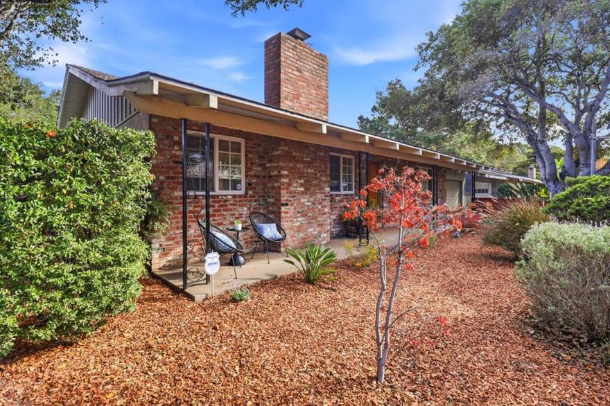 One story home offers  2 bedrooms,  2-baths on a level corner lot. This home offers a sprawling living room with a fireplace, and a large dining room with access to the low-maintenance yard. A spacious kitchen offers abundant space and is adjacent to the dining room. There's also a 2 car attached garage with added storage as well as a separate laundry room.  This home is a great opportunity to add your personal touch and modernize it to your liking. Centrally located and walking distance to shopping, dining, schools and major commute routes in the heart of the Peninsula.