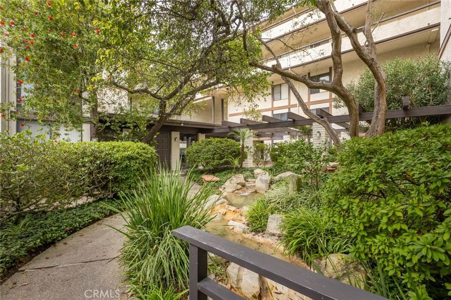 Welcome home to a tranquil surround of whispering trees & trickling streams as you approach your front door. Natural light streams in from every corner as you step into this beautiful 2-bedroom + office, 2-bath townhome (approx. 1300 sqft per Assessor) with high ceilings, tall windows and serene views of the outdoors. This warm & inviting end unit is nestled in a quiet neighborhood and offers a sparkling kitchen opening to the dining & living rooms with soaring ceilings & soothing views of the outdoors. This unit is bright, immaculate and in move-in condition with a gorgeous chandelier that centers the dining room, a split AC unit in the living room & ceiling fans in both bedrooms & in the office for year-round comfort. Upstairs, the primary bath with sliding barn door provides additional privacy between the vanity & shower/toilet area. Additional "must-haves" include private laundry inside, an electric vehicle charger in the community garage &an additional storage closet. This home offers more than just four walls—it's a lifestyle. Enjoy evening walks in the quiet neighborhood, explore Ryan and Hess Parks, hiking trails and take advantage of the highly sought-after Palos Verdes Peninsula Schools. Shopping, dining and everyday conveniences. Make this your FOREVER HOME…