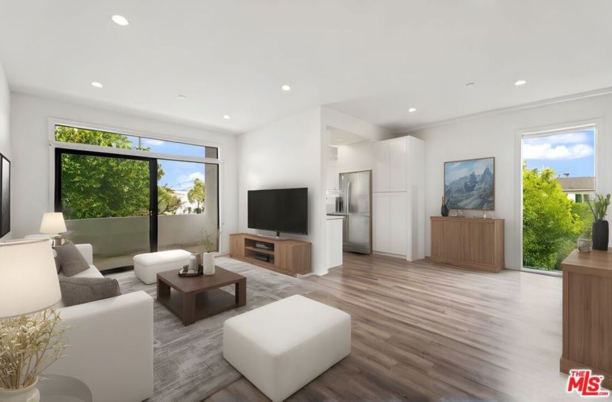 New Promo: Contracted rate is $6,350, but with a $6000 concession it brings it to $5,850/mo for qualified applicants and 13-month lease signed by end of Sept. Welcome home to this airy and bright penthouse unit at the 'Upper Nomadic' apartments, with your own private deck to bask in the sm sun! This spacious penthouse unit offers 1150 sq ft 2b 2ba and 500 additional sq ft deck, with ample storage space, 2 large balconies and parking included. This brand-new construction offers a prime location right next to Downtown Santa Monica. The space boasts all-new dual-pane aluminum windows, ensuring excellent noise insulation and allowing for great natural lighting and cross ventilation. It also features floor-to-ceiling windows and a extra large balcony for indoor/outdoor living. For your convenience, this unit features all energy-efficient appliances including a full-size LG or Miele washer and dryer, and multi mini split systems. This fully secured property provides peace of mind with controlled access, a security system, fully gated parking, and a controlled package and mail room. Additional parking is available, making it easy for residents and their guests. Routine maintenance requests are processed within 24 hours, reflecting the high standard of care and attention to detail. The beautifully maintained landscaping adds to the overall appeal of this low-density building, offering a private and serene living environment. Located immediately next to Downtown Santa Monica (DTSM), this property provides easy access to major highways (HWY 1 and 10) and is a short drive from LAX, Venice, Pacific Palisades, and Brentwood. Enjoy the convenience of nearby job centers, local retail, grocery markets, and shopping options. The property is approximately 1/2 mile from the ocean and Montana Ave. retail stores, making it a prime location for those seeking both relaxation and urban amenities. Don't miss out on this exceptional opportunity to live in one of Santa Monica's most sought-after locations. Unit comes with 1 subterranean parking spot, Tenant is responsible for all utilities including a flat $150/mo for water and trash monthly. Additional parking (if avail) is $150/mo, $500 pet deposit/$50 pet rent. Contact for details.