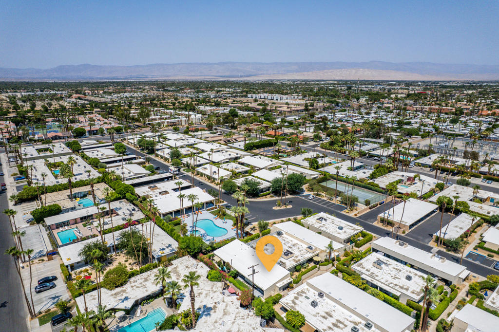 Spectacular annual rental opportunity on this super private unit at Ramona Villas in South Palm Springs. This fantastic condo is located close to the club house with west facing views. With all tile floors & window treatments. This condo also includes washer and dryer unit. Sliders to the big private patio enhance the upscale feel you'll enjoy. Single-level living (no one ''upstairs'') with a huge PRIVATE west facing patio! You rarely see a condo with this much private outdoor space. Built In storage throughout the unit including two exterior closets. The main Bedroom suite features large closet and direct patio access. Main bath has a walk-in Shower. The secondary bath, has a tub with Shower. Enjoy all tile flooring and an updated kitchen. This gated community has a nice clubhouse with fitness room as well as a resort style pool and tennis courts. Be close to downtown Palm Springs and everything you want to do in a gate community with Privacy. Water and trash are included. Parking: There is an assigned carport space with a storage locker. Details: Offered unfurnished - Available July 20, So call today and find yourself in a special property, with great privacy and views in beautiful South Palm Springs. Pets: small dogs okay - pet rent is $50 per pet per month. Fees: $350 Non-refundable cleaning fee $1750 refundable security deposit Tenant Pays electric/gas and Cable/internetEach occupant over the age of 18 must do a credit report tenant pays credit app fee. No Smoking on property Yearly rentals onlyWe strongly recommend you call us first before filling out the application and paying the fee. Thanks! West Facing PatioWasher/Dryer In UnitQuiet Back of Complex LocationClubhouse with fitness room and Resort style PoolCovered assigned ParkingOutdoor Storage ClosetsUpgraded kitchenBuilt In Storage