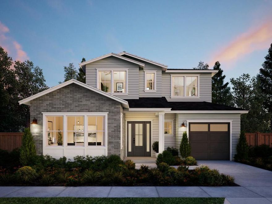 This 2-story Traditional-style Thomas James Homes residence offers 4-bedrooms and 4.5-bathrooms in the Woodside Plaza neighborhood. With thoughtfully designed living spaces and elevated finishes throughout, this home is crafted for both comfort and style. The main floor boasts a spacious great room with fireplace and large sliding doors that open to the patio for seamless indoor/outdoor living. The gourmet kitchen is appointed with a walk-in pantry and a large dining area, along with a private ADU featuring a kitchenette and en suite bathroom.  Upstairs, youll find two secondary bedrooms, a full bathroom, and a laundry room with sink. The grand suite includes a walk-in closet and a spa-like bath complete with dual vanities, a free-standing soaking tub, and a walk-in shower.  *Preliminary architecture shown is subject to change based on jurisdiction's design review process. Illustrative landscaping shown is generic and does not represent the landscaping proposed for this site. All imagery is representational and does not depict specific building, views or future architectural details.