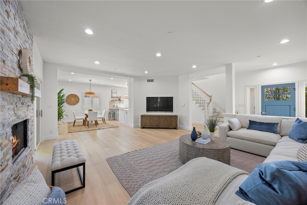 Welcome to Pullman Lane, a private, back unit 4 bed, 2.5 bath, 2,446 sq. ft. home with air conditioning (A/C) that was stunningly and extensively remodeled in 2025 with almost $200,000 in updates. Beautiful new white oak wood flooring throughout, an absolutely gorgeous kitchen with new cabinetry, highly sought after Taj Mahal porcelain countertops and backsplash, Bertazzoni gas range, adjacent spacious dining area, powder room for guests, direct access garage with epoxy floor and Gladiator GearWall paneling, and oversized living room with fireplace leading out to a private backyard and additional storage shed. Upstairs might be the largest primary suite we've ever seen in North Redondo beach, no really...it's absolutely out of this world...complete with a newly remodeled primary bathroom with Quartz countertops and tiling, separate soaking tub and walk-in shower, and dual sinks. Three additional oversized bedrooms, a full bathroom, and a separate laundry room complete the top floor. Located in the award winning Redondo Beach School District, minutes from the beach, shopping, and more, there are too many wonderful highlights to note about this beautiful home!