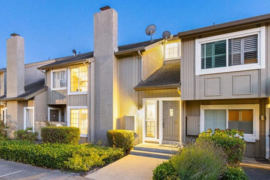 Experience Foster City living with this spacious 3BD/2.5BA townhouse in one of the communities best location, overlooking the greenbelt and pool. Bright and modern, this is one of the most desirable floor plans, filled with natural light and enhanced privacy. The main level features a generous sized  living room with fireplace, adjacent dining area, and an updated kitchen with freshly refinished cabinets, stone countertops, and stainless steel appliances. Adjacent family room opens to the spacious and private backyard patio, perfect for entertaining, with direct access to the detached two-car side by side garage. Upstairs, the primary suite has vaulted ceilings, a spa-like bath, stall shower and walk-in closet. Two additional bedrooms share a full bath with shower/tub combo. Other highlights include wood flooring in the main living areas, powder room on the first floor, in-unit laundry room with washer/dryer, dual-pane windows, freshly painted interiors, and abundant storage. Enjoy resort-style amenities and a vibrant lifestyle close to parks, playgrounds, top-rated schools, waterfront trails, Bridgepointe Shopping,  and HWY 101. A sun-filled home with no one above or below is right in the heart of Foster City!