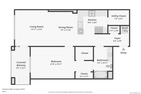 Tiny photo for 427 9Th Ave Ave #504, San Diego, CA 92101 (MLS # 260005381SD)