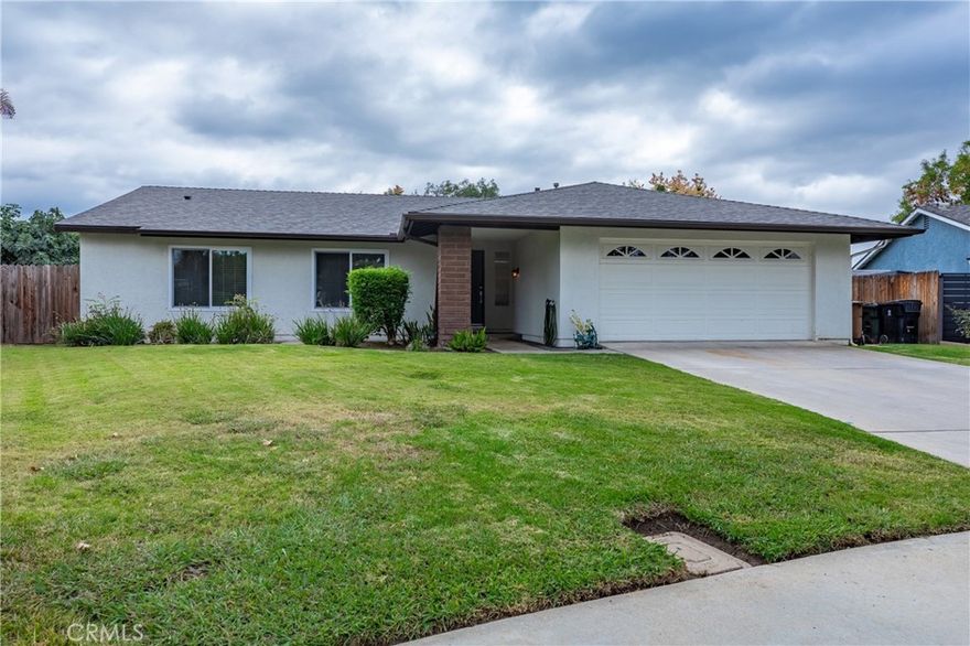 This 4-bedroom, 2-bathroom home sits on a 10,200 square foot lot and offers a functional layout with thoughtful updates throughout. The open living area includes vaulted ceilings and a fireplace, creating a comfortable central gathering space. The custom kitchen features marble countertops, stainless steel appliances (refrigerator included), and an adjacent dining area that opens directly to the backyard.

The primary suite includes dual closets and a private bathroom, while the additional bedrooms are spacious and equipped with built-in closet organizers. Recessed lighting, engineered flooring (no carpet), and dual-pane windows enhance the home’s modern feel. Additional features include direct access to the attached two-car garage, central heating and air conditioning system with a Nest thermostat, and solar power. 

The large backyard provides plenty of outdoor space for entertaining or a new ADU and comes with a storage shed. Conveniently located near schools, parks, and the Richard Nixon Library, this home is within the Placentia-Yorba Linda Unified School District.