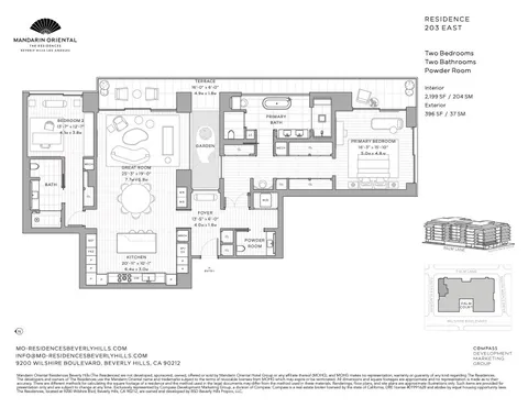9200 Wilshire Blvd Unit 203E, Beverly Hills, CA 90212 - MLS#: 25539390